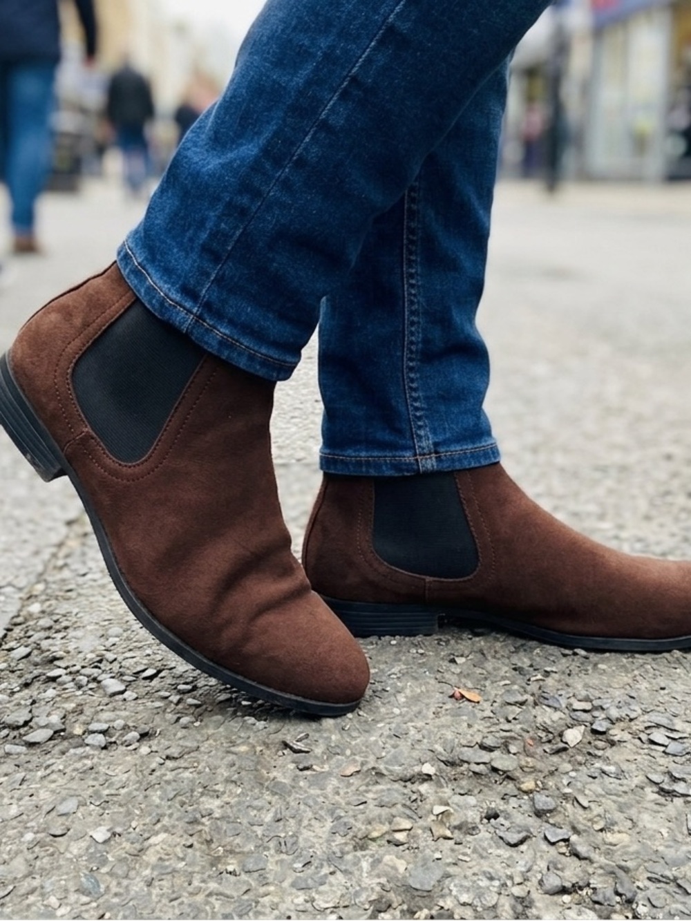 H&M Brown Suede Chelsea Boots